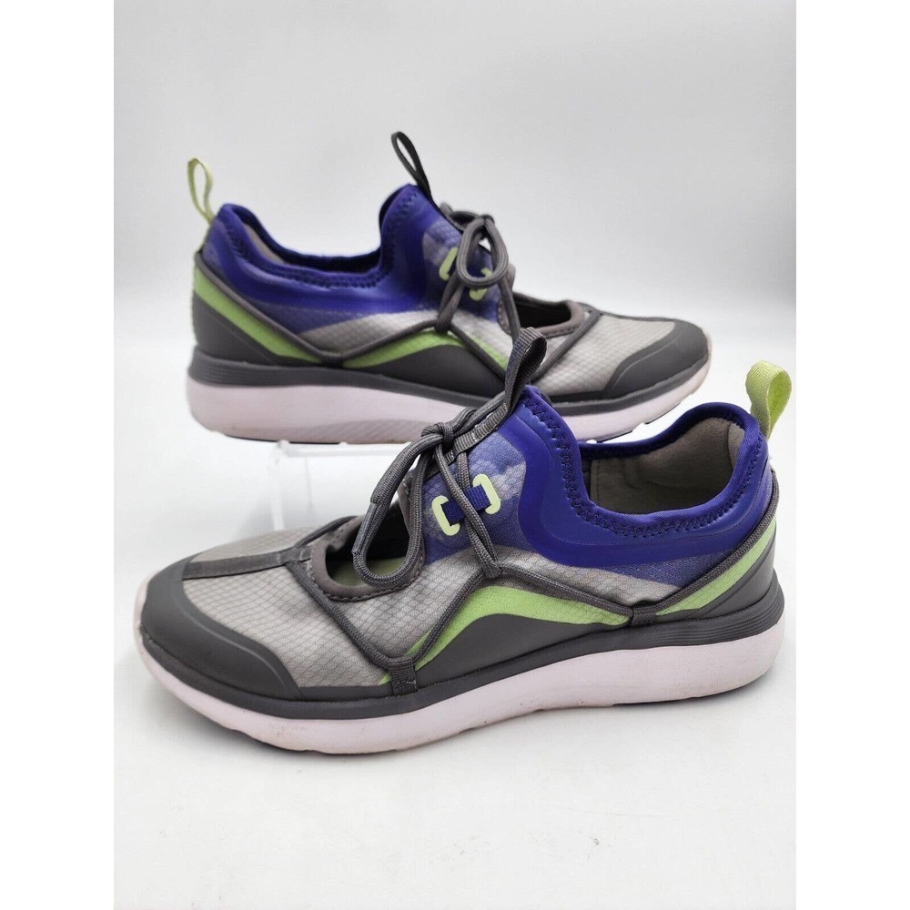 Vionic Womens Delmar Giselle Grey Purple Walking Orthotic Shoes Size 9.5